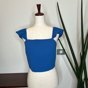Alice + Olivia top blue size 10 NWT